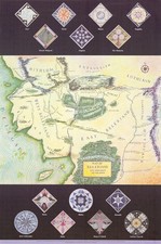Map of Beleriand and the Lands