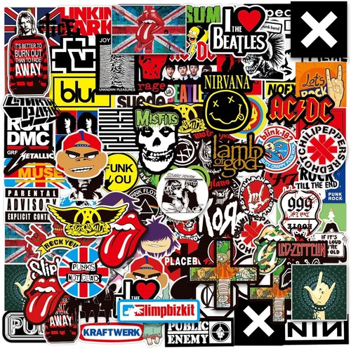 Rock and roll music stickers - roll,
