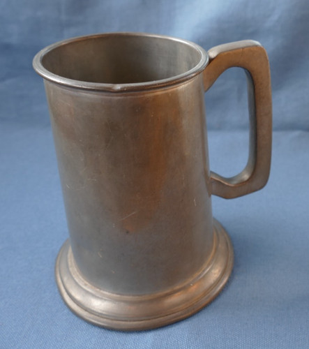 Vintage english pewter tankard - vintage,