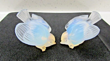 VERY RARE TWO SABINO ART DECO GLASS BIRD FIGURINES -  BIRD ORNAMENT GIFT
