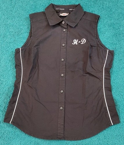 Harley davidson button vest - harley-davidson, up