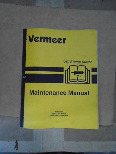 Vermeer stump cutter 252 - stump,