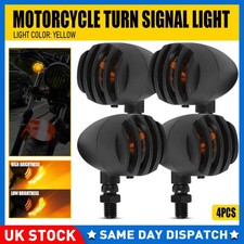 4PCS 2 Wire LED Motorcycle Turn Signal Light DC 12V DRL Running Indicator Lights