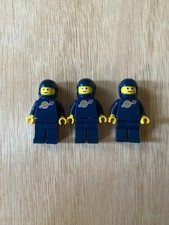 3 x Lego Dark Blue Spaceman / spacemen ..including helmets