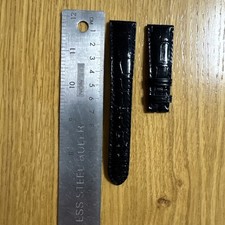 Authentic Patek Philippe 20mm Black Alligator Watch Strap 