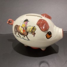 NEW Thelwell Pony Club Ceramic Piggy Bank Money Box -