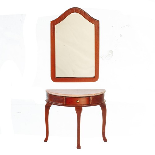 Dolls house half moon - house, console