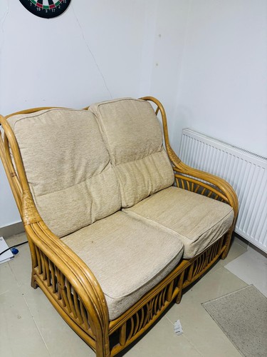 Two seater bamboo - sofa, with
