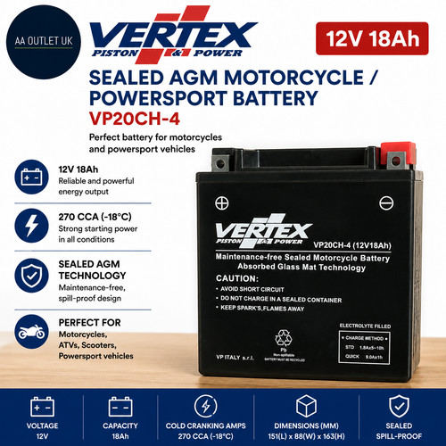 Vertex vp20ch4 sealed - sealed, agm