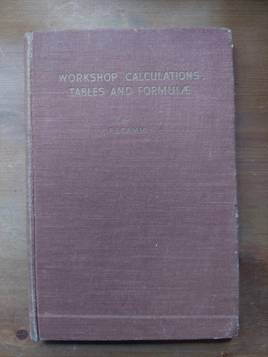 Workshop calculations tables - workshop,