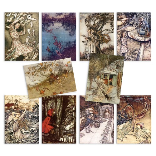 Vintage art postcards - card, 10