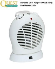 Quest Elite Bahama Duel Purpose Oscillating Fan Heater 230v Caravan Motorhome 