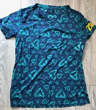 zumba bluet shirt top ladies lightweight fitness dance XS S  XXL size 6 8 10 16