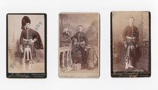 Victorian CDV Set Military Seaforth Highlander Scotsman Soldier Kilt Army ? 