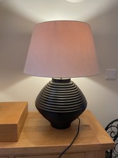 Brown And Cream Ceramic Lamps, Vintage, Colonial, Classy - By Furniture Village