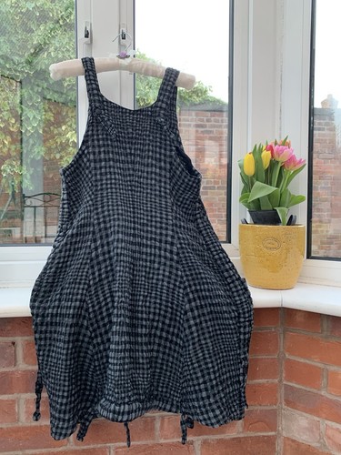 Lagenlook gingham plaid waffle - gingham,