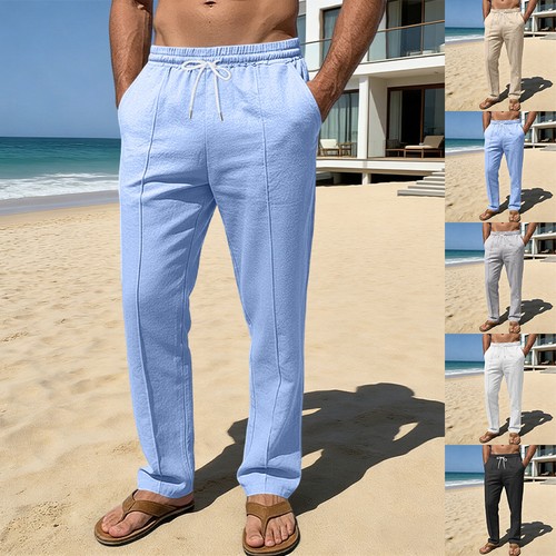 Summer men breathable linen - men,