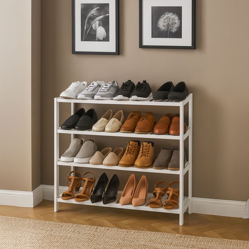 Neo tier bamboo shoe rack - bamboo,
