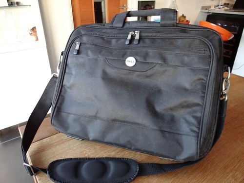 Dell black laptop bag with - dell,
