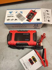 E-FAST Car Battery Charger 12V/24V LED Display Smart Repair UK Plug 6A