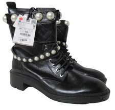NEW Zara Z1B Black Ankle Boots Boot Shoe Size UK 6 No Box RRP £95.99 FREE P&P