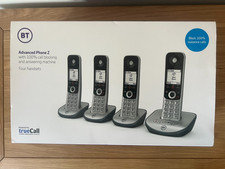 BT Advanced Z Quad Digital Cordless Phone Call Blocker Silver VERY GOOD CONDITIO