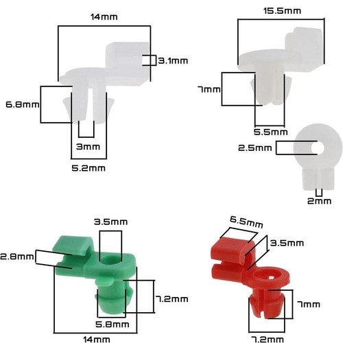 Pack car door lock rod - 24,