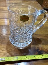 Royal  Brierley crystal  tankard - half pint