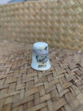 Collectible Bone China  Thimble – Jersey Dolphin Design