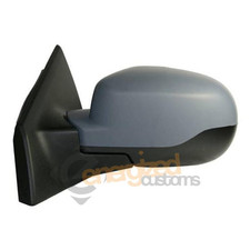 For Renault Clio Mk3 2009-2013 Electric Door Wing Mirror Primed Cover Left Side