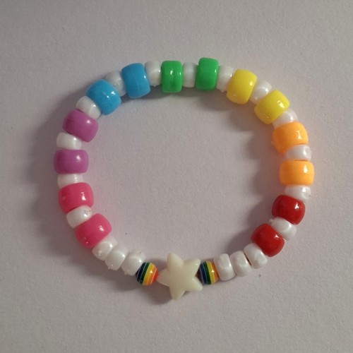 Kandi bracelets rainbow - bracelets,