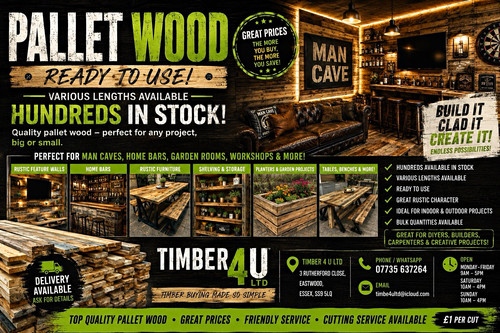 Reclaimed pallet wood plank - reclaimed,