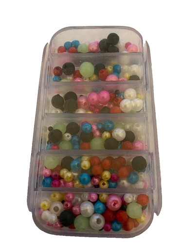 Sea fishing beads mixed - beads, colour