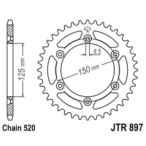 Corona 897 z44 for ktm - corona, jt