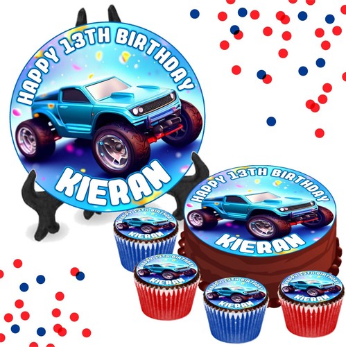 Car blue personalised - rc,