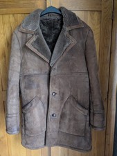 Vintage Mens Sheepskin Brown