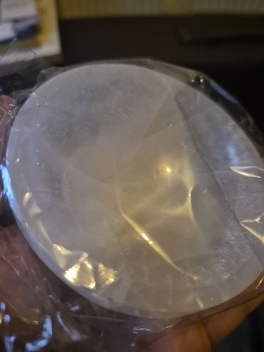 Selenite small bowl polished - bowl,