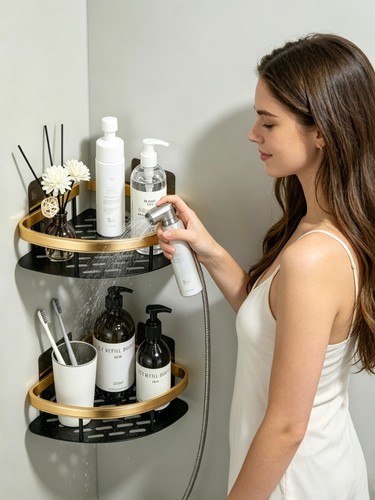 Shower caddy pack corner - caddy, 2-pack