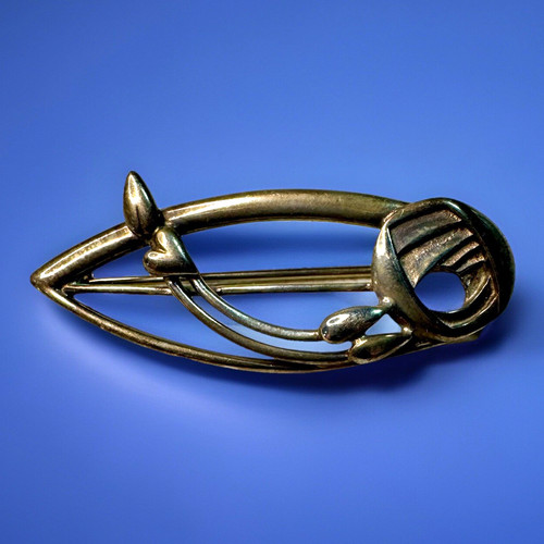 Rose design scottish brooch - scottish,