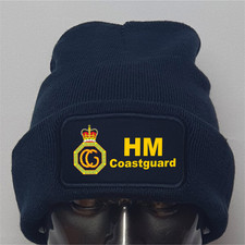 Personalised UK England Coastguard Insignia Premium Quality Beanie Hat