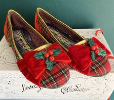 Irregular Choice Womens Hello Holly Flats BRAND NEW BOXED SZ 3.5uk/36 CHRISTMAS*
