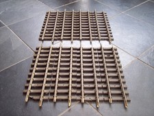 8 LGB 10000 G SCALE MODEL RAILWAY 300mm BRASS TRACK STRAIGHTS