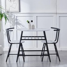 White small dining table and - table,