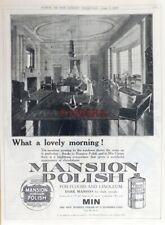 MANSION Polish & MIN Cream ADVERT for Floors & Lino : 1929 Art Deco Era Print