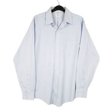 BROOKS BROTHERS Blue Shirt Long Sleeve Casual Cotton Mens S