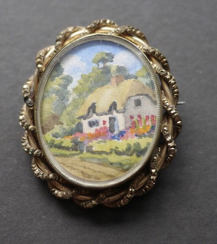 Victorian handpainted country - handpainted,