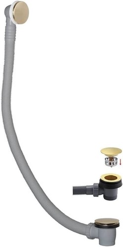 Brushed brass click clack - click, bath