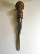 BENTLEY DERBY FACTORY ORIGINAL WOODEN HANDLED TOOL KIT SCREWDRIVER 1930s-1960s 