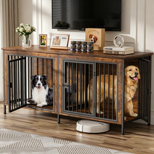 Dog crate furniture for 2 - furniture, /2