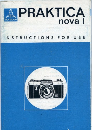 Praktica nova instruction - praktica,